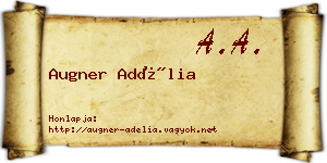 Augner Adélia névjegykártya
